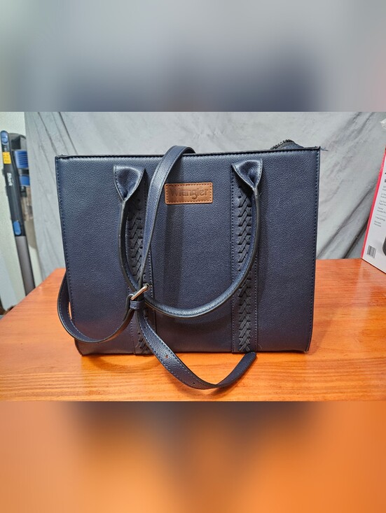 Wrangler Handbags - Wrangler Navy Blue Tote Bag Shoulder Strap And Crossbody Strap!